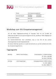 Agenda - IVU Informationssysteme GmbH