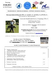 Meldeschein und Informationen - Whippet Club Deutschland