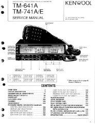 Kenwood - TM-741A/E TM-641A Service manual - IW2NMX