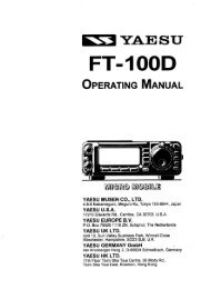 Yaesu FT-100 Micro Mobile Operating Manual - IW2NMX