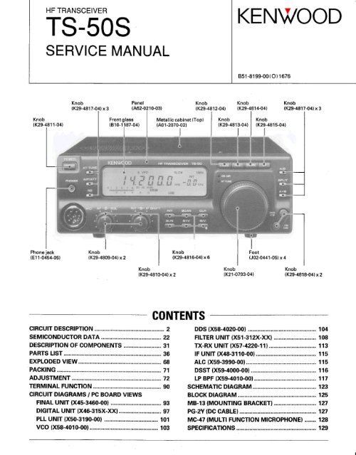 Kenwood - TS-50S Service manual - IW2NMX