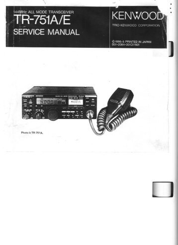 Kenwood - TR-751 Service manual - IW2NMX