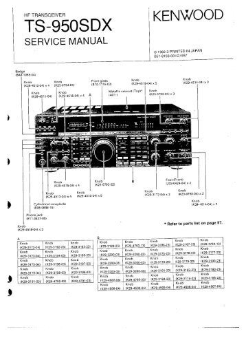 Kenwood - TS-959SDX Service manual - IW2NMX