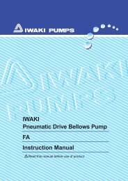 IWAKI Pneumatic Drive Bellows Pump FA Instruction Manual