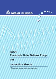 IWAKI Pneumatic Drive Bellows Pump FW Instruction Manual