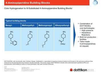 4-Aminopiperidine Building Blocks - Dottikon