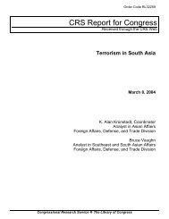 Terrorism in South Asia - University of Maryland School of Law