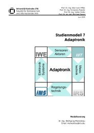 Modell 7: Adaptronik - am IWE - KIT