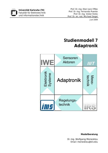 Modell 7: Adaptronik - am IWE - KIT