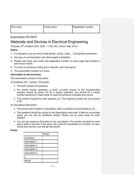 Materials and Devices in Electrical Engineering