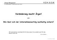 Was ist VerÃ¤nderung oder Change Management