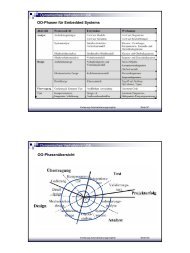 OO-Phasen fÃ¼r Embedded Systems Dynamisches Verhalten in UML ...