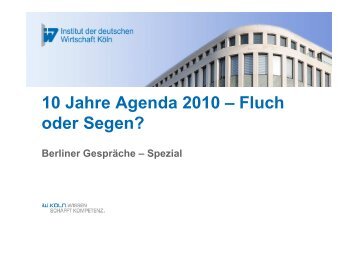 Powerpoint BGS - Institut der deutschen Wirtschaft