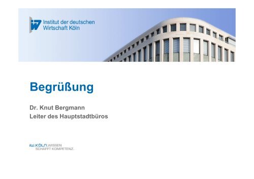 Powerpoint BGS - Institut der deutschen Wirtschaft