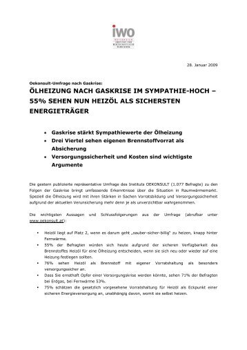 "Technische Regeln Ölfeuerungen" (TRÖL)(pdf) - IWO-Österreich