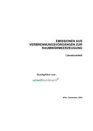 Studie Emissionen – Raumwärme ... - IWO-Österreich
