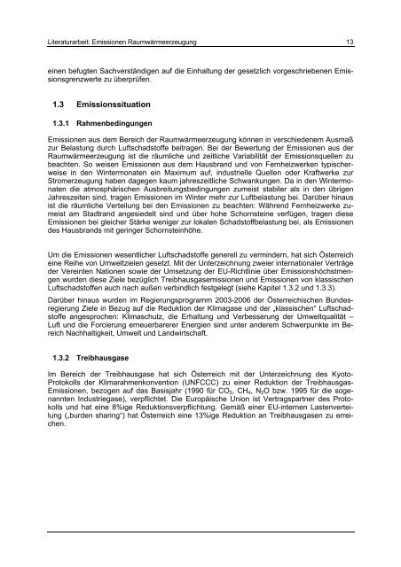 Studie Emissionen – Raumwärme ... - IWO-Österreich