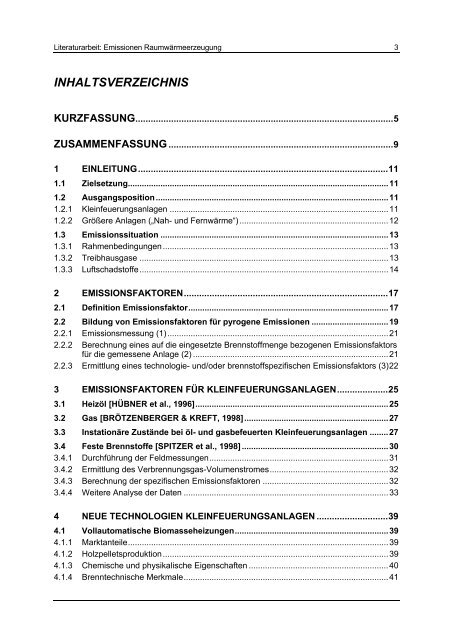 Studie Emissionen – Raumwärme ... - IWO-Österreich