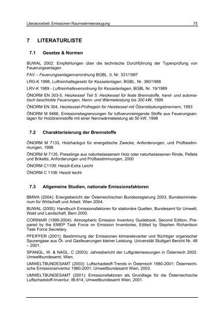 Studie Emissionen – Raumwärme ... - IWO-Österreich