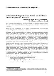 Mitdenken (und MitfÃ¼hlen) als Regulativ Mitdenken als Regulativ