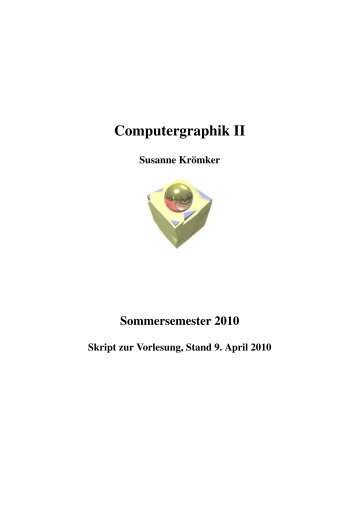 Vorlesungsskript Computergraphik II - IWR