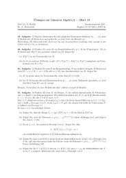 Â¨Ubungen zur Linearen Algebra 2 â Blatt 13 - IWR
