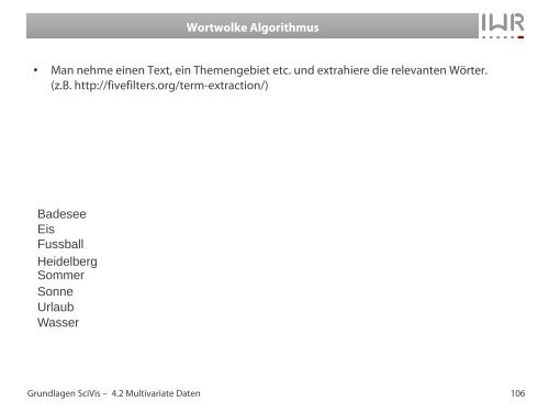 Scagnostics - IWR