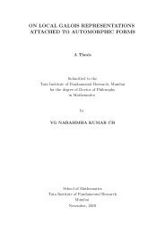 on local galois representations attached to automorphic forms - IWR