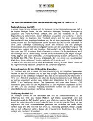 Bericht über die Mitgliederverammlung am 26.01.2012