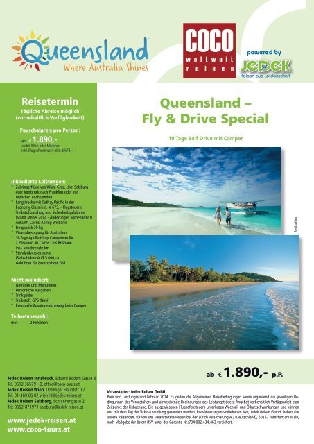 Queensland – Fly  & Drive