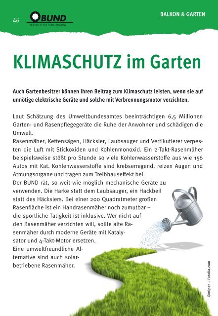 BUND Umwelt-Tipps Schwäbisch Hall 2014