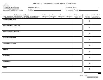 performance review form