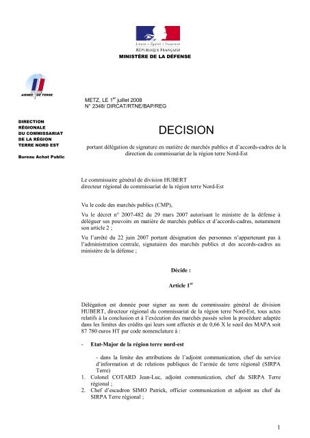 republique francaise - Achat.defense.gouv - Ministère de la Défense