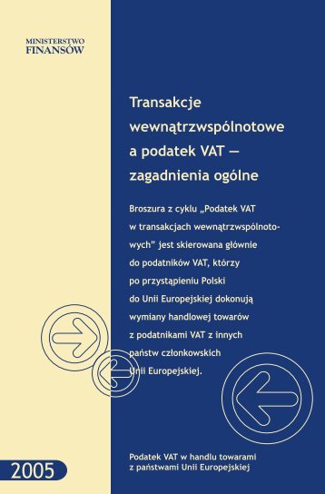 Transakcje wewnątrzwspólnotowe a podatek VAT - Izba Skarbowa ...