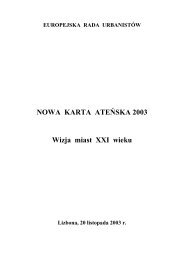 NOWA KARTA ATEŃSKA 2003 Wizja miast XXI wieku