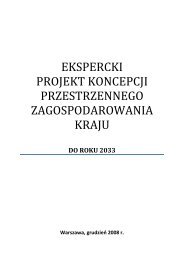 Ekspercki projekt koncepcji przestrzennego zagospodarowania kraju