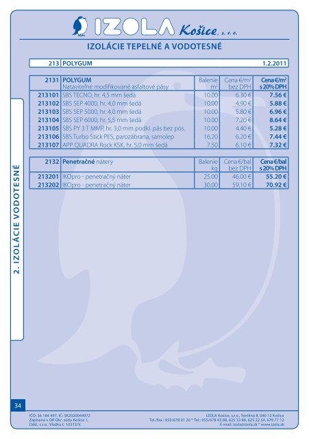 Komplet cennik A5.pdf - Izola