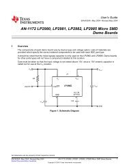 AN-1172 LP2980, LP2981, LP2982, LP2985 Micro SMD Demo Boards