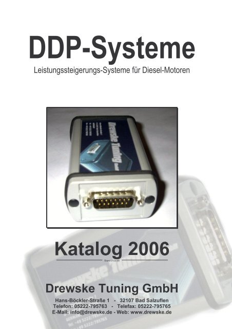 Ddp-Systeme-Katalog 2006 - Drewske Tuning Gmbh