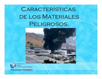 CaracterÃ­sticas de los Materiales Peligrosos.