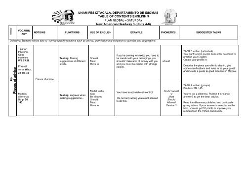 Have a nice course! - UNAM