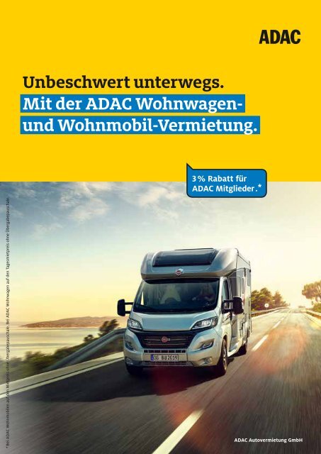 ADAC Wohnwagen-Vermietung / Mieter-Basisinformationen