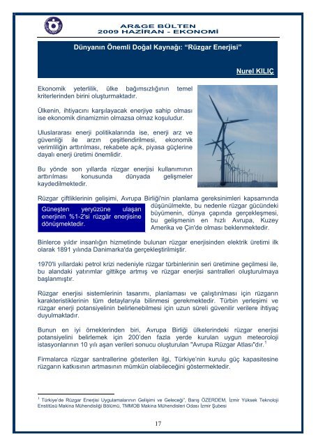 Dünyanın Önemli Doğal Kaynağı: “Rüzgar Enerjisi” - İzmir Ticaret ...