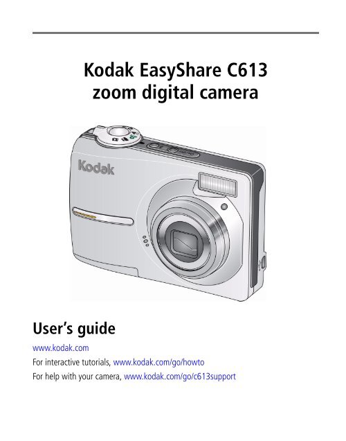 Kodak Easyshare C613 zoom digital camera