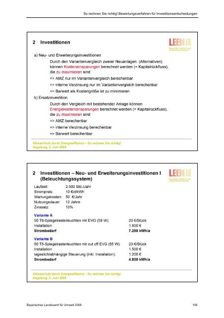 So rechnen Sie richtig! Bewertungsverfahren für Investiti ... - Bayern