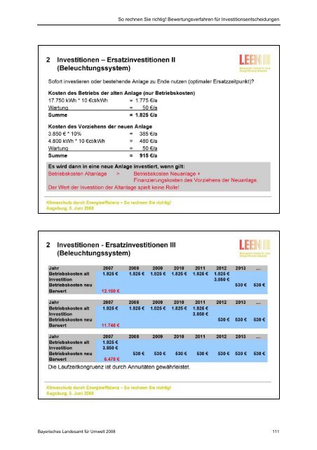 So rechnen Sie richtig! Bewertungsverfahren für Investiti ... - Bayern