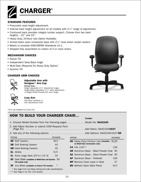 Zoom Seating Price Guide