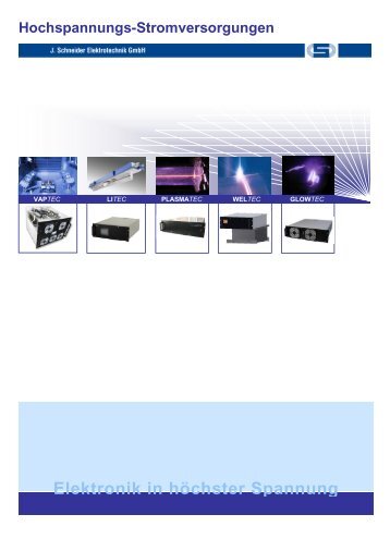 Hochspannungs- Stromversorgung - J. Schneider Elektrotechnik ...