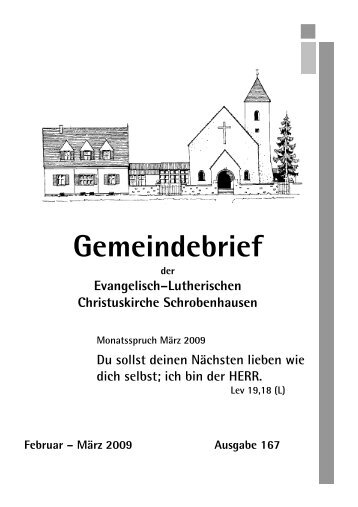 Gemeindebrief - Evangelisch-Lutherische Christuskirchengemeinde ...