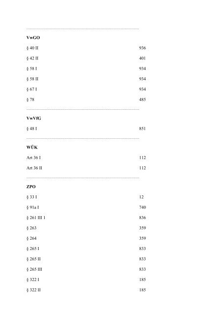 Gesetzesverzeichnis 2000 AGBG Â§ 9 I 622 AktG Â§ 291 ... - Ja-Aktuell